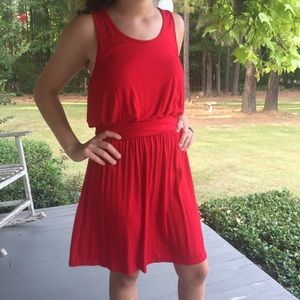 Red tank top dress. Large.